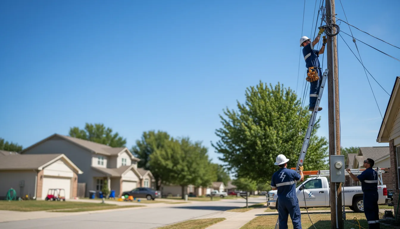 Residential electrician providing installation services in Munster, IN